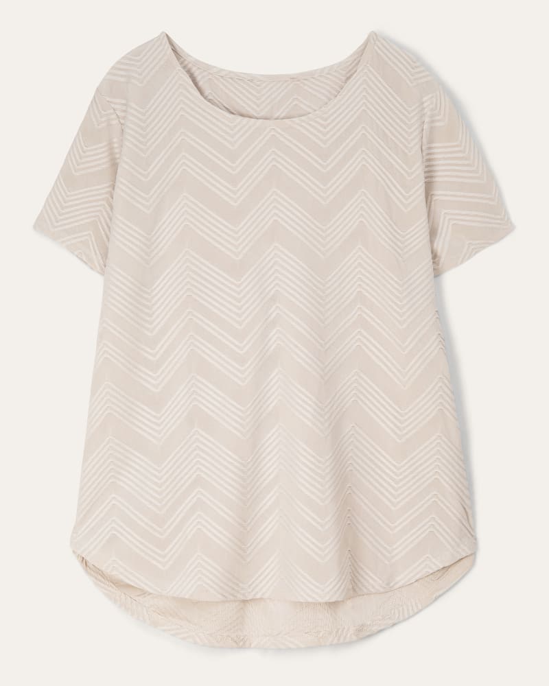 Front of plus size Ilse Jacquard Zig Zag Top by Philosophy | Dia&Co | dia_product_style_image_id:197341